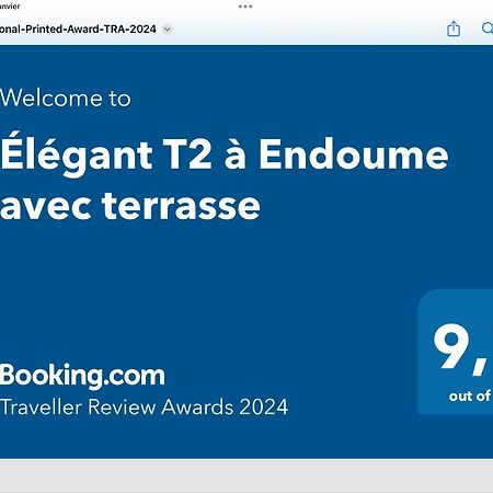 Elegant T2 A Endoume Avec Terrasse Apartment Marseille Luaran gambar
